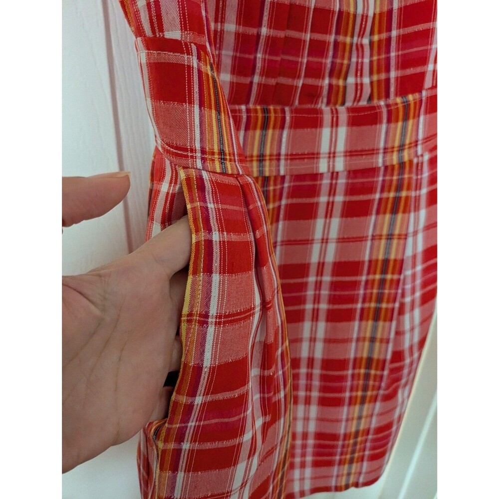 Red Plaid Minidress - Picture 4 of 8